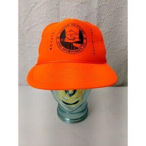 United Hunter & Sportsman 1986 Hunter Education Blaze OrangeTrucker Snapback Hat